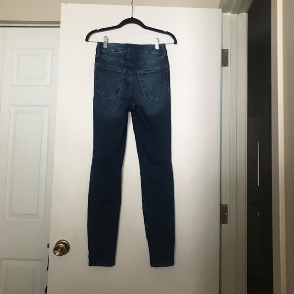 Good American Jeans Always Fits Good Legs 00-4 dark indigo stretch denim skinny - Picture 3 of 8